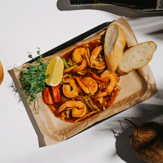 Креветки азійські з овочами (250г)