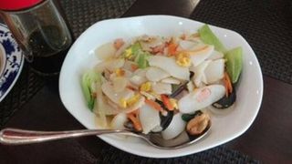 Gnocchi di riso saltati con frutti di mare