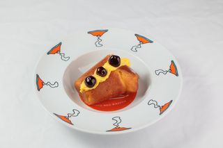 BABA CON CREMA PASTICCERA E AMARENA