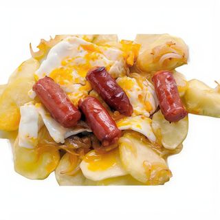 Tapa De Huevos Rotos Con Chorizos