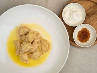 Вареники з картоплею та беконом (300g)