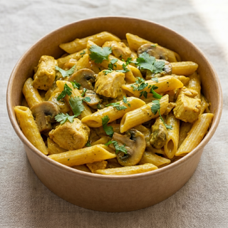Pâtes Poulet Curry Champignons