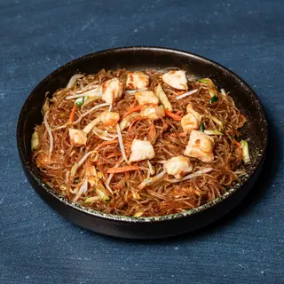 Spaghetti di soia con pollo