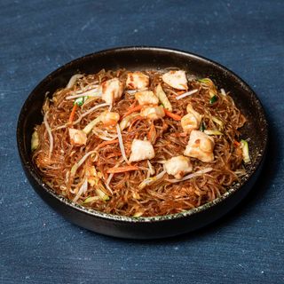 Spaghetti di soia con pollo