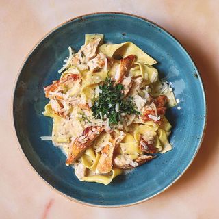 PASTA TARTUFO Y PUERROS