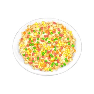 Riso saltato con bacon cinese