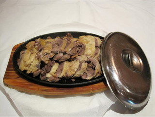 230. Патица по гуандонски на метална плоча