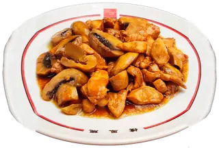Pollo con champiñones