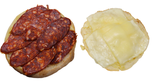 Lepinja sa kulenom i kačkavaljem