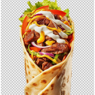 Durum normal con patatas y bebida