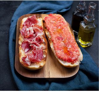 Tostadas Con Jamón Y Queso