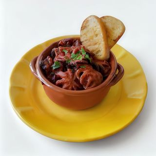 Purpietello affogato alla Luciana antica ricetta