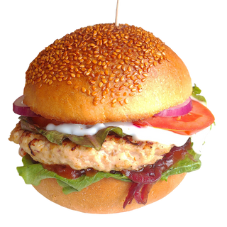 Chicken Italian Burger with chips