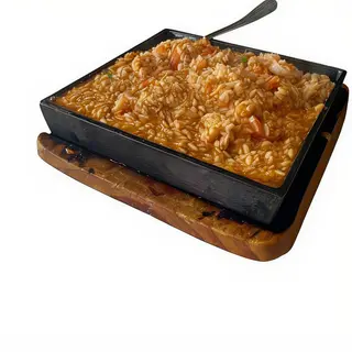 kubak de langostinos y verduras