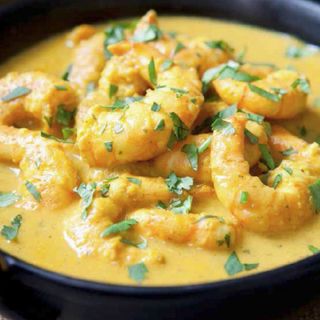 Korma de camarão/Prawn Korma