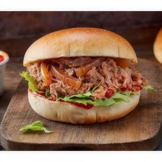 Hamburguesa pulled pork