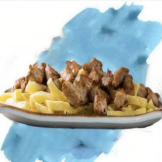 Raxo Con Patatas Y Pimientos