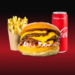 Meniu Triple Smash Cheeseburger