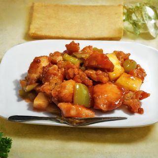 59 Pollo in salsa agrodolce