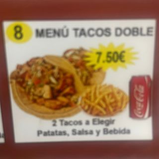 Menu tacos Doble 