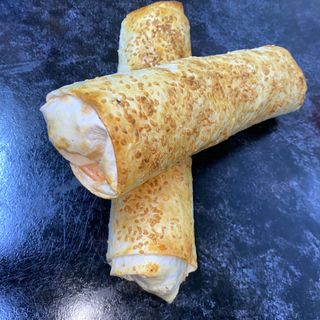 Запеченная двойная шаурма с сыром