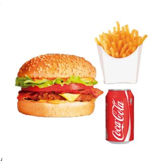 Hamburguesa, Patatas Y Refresco