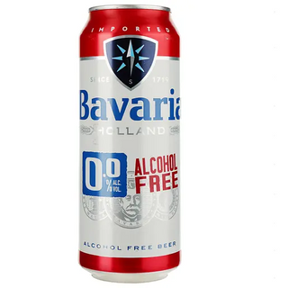Пиво Bavaria Безалкогольне, Світле, Фільтроване, З/б, 0,5 Л (1шт)