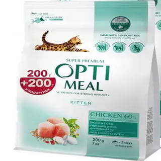 OptiMeal  для кошенят з куркою 200гр+200гр
