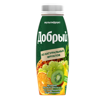 Հյութ Դոբրի մուլտիֆրուկտ 0,3լ