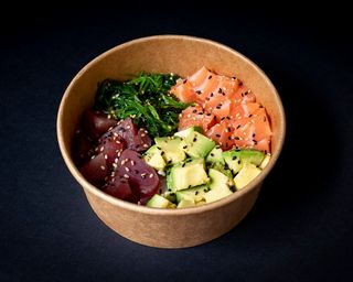 Maguro & Shake Avocado Don (Sin Gluten)