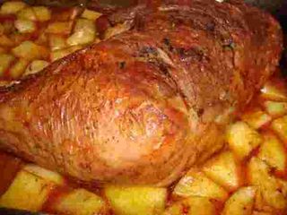 Dose Perna Peru Assada no Forno