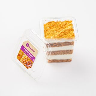 Десерт в стаканчике "Медовик со сливками" (0,085 кг)