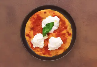Pizzetta fresca pomodorini e stracciatella