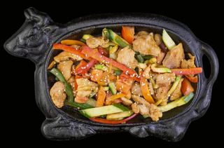 Курица на жаровне