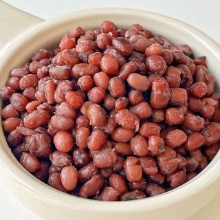 una porzione di fagioli rossi