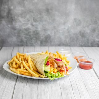 Durum kebab+ batata frita