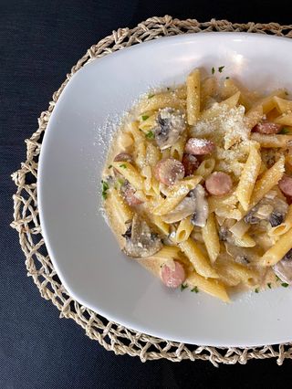 Macarrones a la Boscaiola