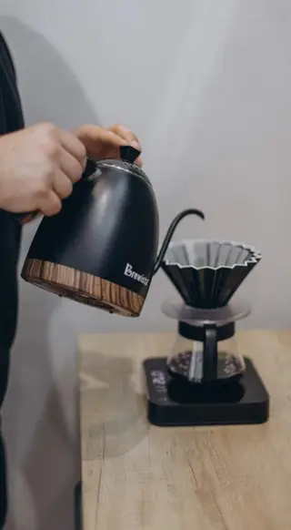 Decaf pour over coffee