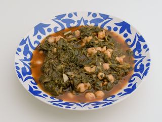 Espinacas Con Majaillo Y Garbanzos