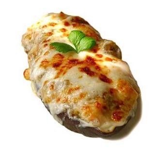 Berenjenas Con Verduras, Bechamel Y Gambas