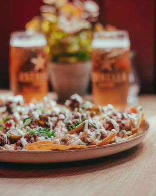 Nachos Con Carne media Ración