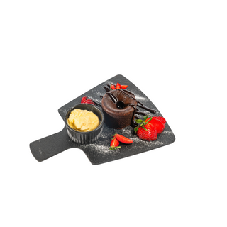 Lavacake cu inghetata de vanilie