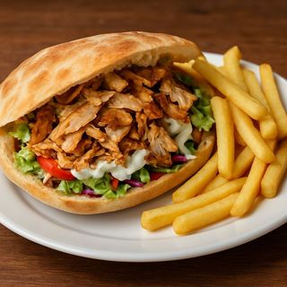 Kebab chicken sandwich
