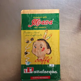 Caffè macinato 250 grammi Passalacqua miscela Moana