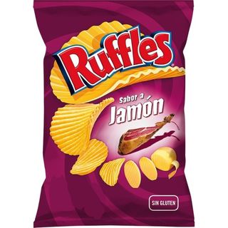 Patatas Ruffles Sabor A Jamón 115 g