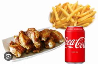 Menú Alitas De Pollo Fritas (6 Uds.)