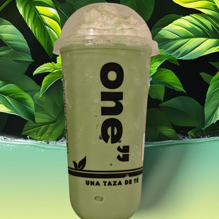 Matcha Slushy with Cream