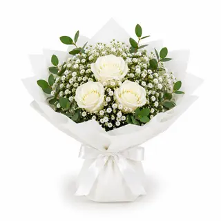 3 Rose bianche