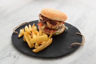 Burger Cabramelizada