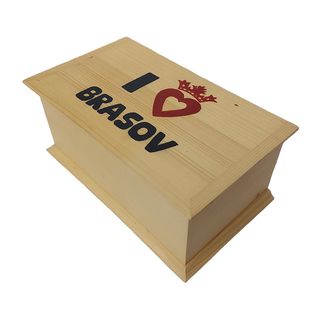 Cutie Lemn Pictat Manual iLoveBrasov